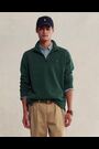 POLO Ralph Lauren Green Long Sleeve Quarter Zip Sweatshirt - Image 2 of 7