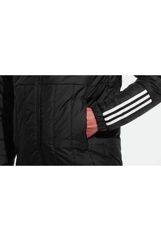 adidas Black Sportswear Itavic 3-Stripes Light Hooded Jacket - Image 2 of 10