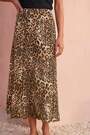 Roman Brown Printed A-Line Midi Skirt - Image 2 of 5