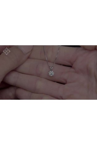 The Diamond Store 9K White Gold 0.50ct H/Si Lab Diamond Solitaire Pendant Necklace - Image 2 of 6