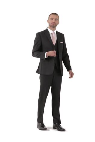 Skopes Grey Tailored Fit Romulus Sustainable Suit: Jacket - Image 2 of 5
