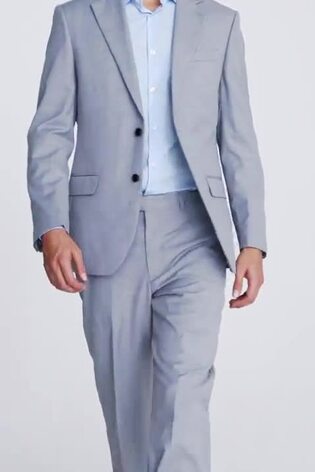 MOSS Grey Stretch Suit: Jacket - Image 2 of 6