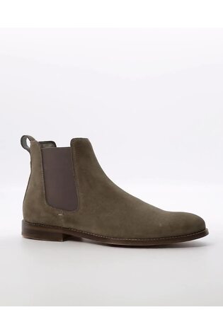 Dune London Brown Collectives Suede Chelsea Boots