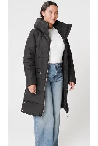 Buy Black Shower Resistant Hooded Padded Coat from Next Luxembourg