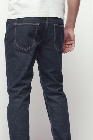 Blue Dark Slim Fit 100% Cotton Authentic Jeans - Image 2 of 6