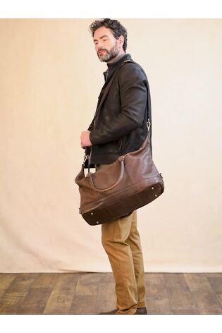 Lakeland Leather Brown Medium Hutton Holdall - Image 2 of 9