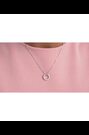 Ted Baker Clear Crystal Silver Tone Heri: Crystal Hoop Pendant Necklace - Image 2 of 8