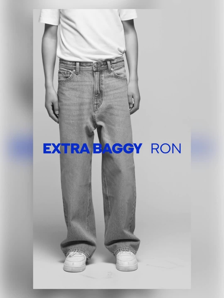 Buy JACK & JONES Junior Blue Ron Extra Baggy Fit Jeans from Next