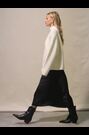Ro&Zo Pleated Satin Black Skirt - Image 2 of 9