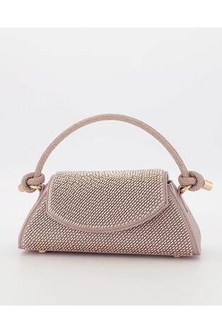 Dune London Gold Brynleys Embellished Top Handle Bag - Image 2 of 7