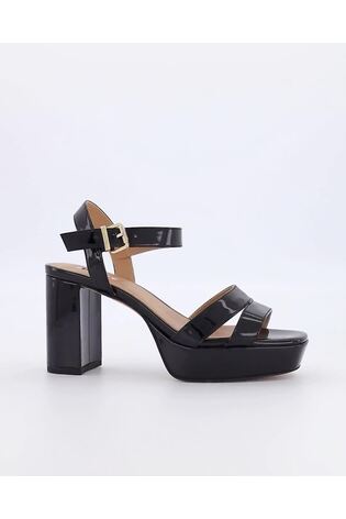 Buy Dune London Black Molton Mid Heel Platform Sandals from Next Luxembourg