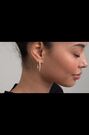 Ted Baker Gold Medium Tone Large Claire Crystal Hoop Earrings - Image 2 of 7