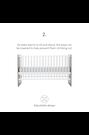 Cuddleco White Enzo Cot Bed - Image 2 of 6