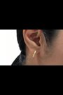Ted Baker Gold Heplie: Crystal Hoop Earrings - Image 2 of 6