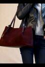 Vișiniu - Lakeland Leather Mirehouse Tote Bag - Imaginea 2 din 8