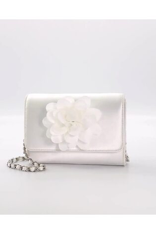 Dune London White Blossoming Clutch Bag