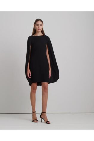 Lauren Ralph Lauren Petra Cape Georgette Cocktail Dress - Image 2 of 11