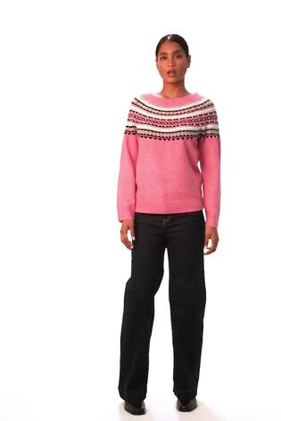 Roman Pink Pearl Embellished Printed Jumper - Image 2 of 6