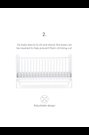 CuddleCo White Juliet Cot Bed with Mother and Baby Rose Gold Sprung Mattress - Image 2 of 7