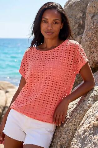 Apelsin - Roman Cut Out Stretch Topp - Bild 2 av 5