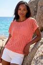 Apelsin - Roman Cut Out Stretch Topp - Bild 2 av 5