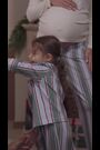 Seraphine Green Stripe Family Matching Christmas Pyjamas Set - Image 2 of 7