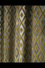 Gold Next Collection Luxe Heavyweight Diamond Geometric Eyelet Lined Curtains - Image 2 of 5