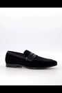 Dune London Black Sensory Velvet Saddle Loafers - Image 2 of 6