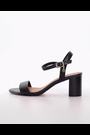 Dune London Black Wide Fit Jelly Two Part Block Heel Sandals - Image 2 of 6