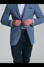 Azul - Chaqueta de mezcla de lana de corte sartorial Hexham de Skopes - Imagen 2 de 8