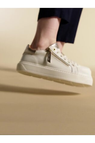 Jones Bootmaker Paulina Chunky Leather Trainers - Image 2 of 7
