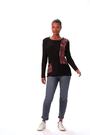 Roman Black Contrast Textured Knit Jumper - Image 2 of 6