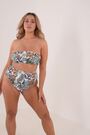 Quiz Multi Leopard Chain Print Bandeau Bikini Top - Image 1 of 1