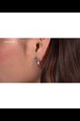 Karen Millen Silver Tone Chain Link Drop Earrings - Image 2 of 6