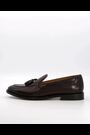 Dune London Brown Sandders Leather Sole Tassel Loafers - Image 2 of 6