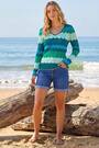 Roman Blue Wave V-Neck Knit Jumper - Image 2 of 5