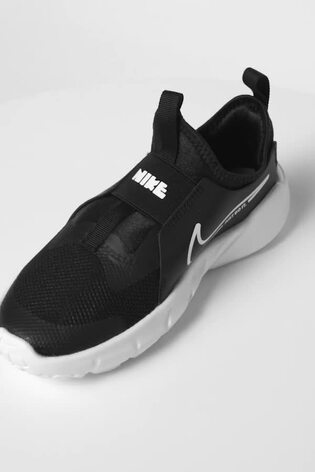Nike Black/White Flex Runner 2 Junior Trainers