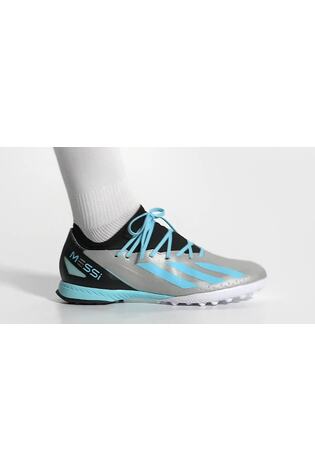 adidas Silver Adult X Crazyfast Messi.3 Turf Boots - Image 2 of 12
