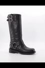 Dune London Black Totoe High Leg Square Toe Biker Boots - Image 2 of 7