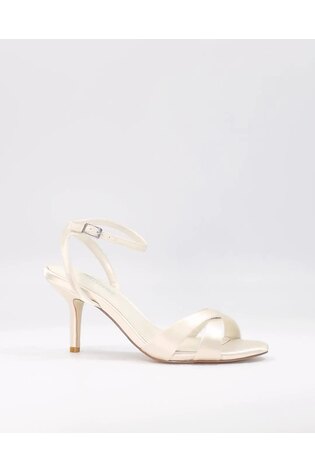 Buy Dune London Cream Mirabella Cross Strap Sandals from Next Luxembourg