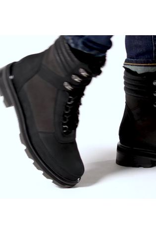 Sorel Black Lennox Lace cozy Waterproof Boots - Image 2 of 8