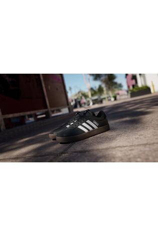adidas Black/White VL Court 3.0 Trainers - Image 2 of 12