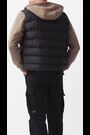 Black/Brown Jersey Sleeve Puffer Jacket - Image 2 of 11