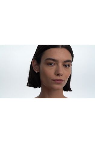 Ted Baker Silver Tone SEENITA: Crystal Small Hoop Earrings - Image 2 of 9