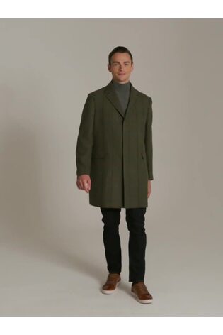 Skopes Brown Horden Country Check Overcoat - Image 2 of 8