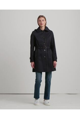 Ralph lauren faux leather trim trench coat on sale