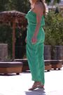 Sosandar Green Bandeau Crochet Trim Tie Waist Jumpsuit - Image 2 of 6
