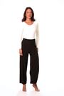 Roman Black Wide Leg Stretch Trousers - Image 2 of 6