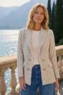 Roman Cream Boucle Frayed Edge Jacket - Image 2 of 6
