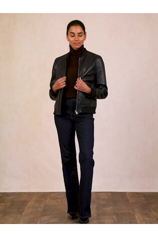 Lakeland Leather Black Braithwaite Bomber Jacket - Image 2 of 7